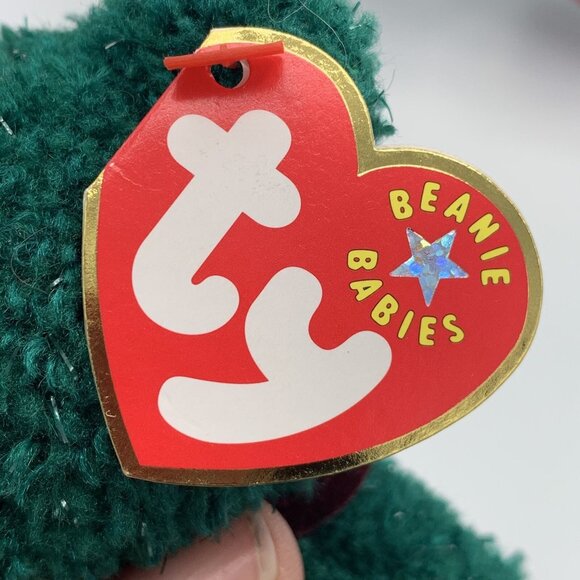 TY Beanie Buddy w/Baby Christmas 2001 Holiday Teddy Bear Plush Stuffed Animal - Picture 5 of 12